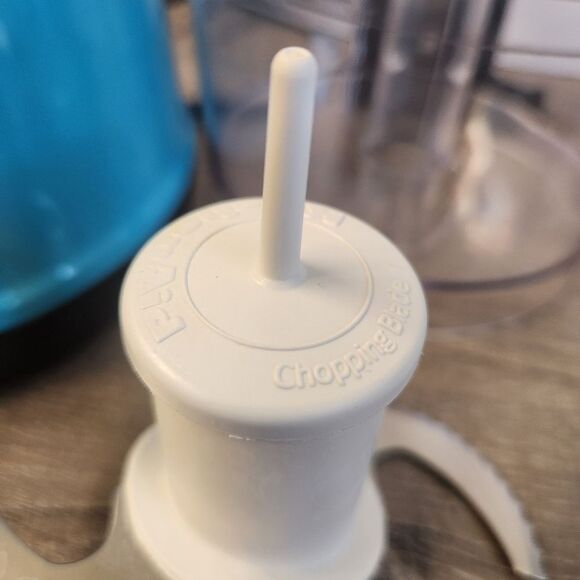 KitchenAid Mini Food Chopper Processor Blue Aqua Sky Kitchen Tool Tested Working - Picture 6 of 13